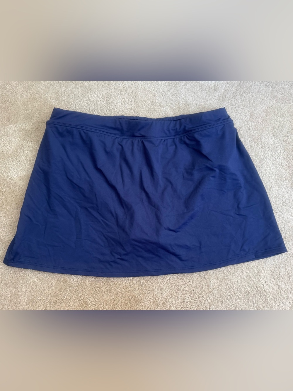 Lands' End Sz 15 Navy Blue Swim Skirt
